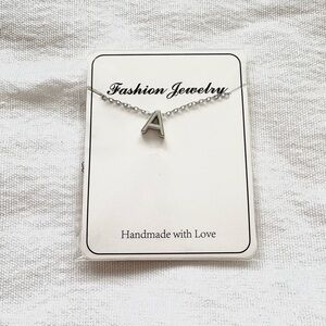 Silver Initial Necklace